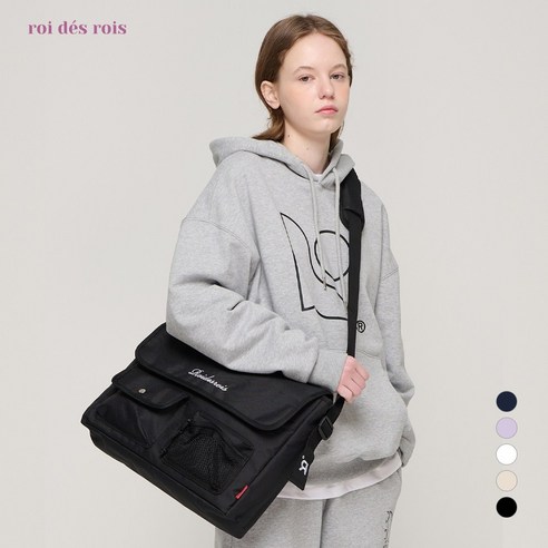 남여공용 커플메신저백 데일리 가방 노트북수납 허쉬 메쉬 포켓 크로스 메신저백 (5COLOR)