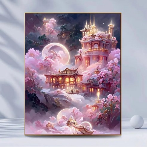 장미성 풍경 천상의 궁전 DIY 보석큐빅 비즈십자수 리뷰