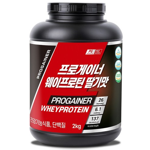 프로게이너 웨이프로틴 딸기맛 유청단백질 프로틴보충제