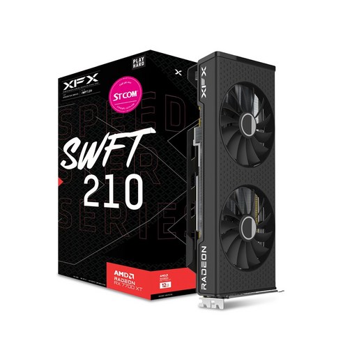 XFX 라데온 RX 7700 XT SWFT 210 CORE D6 12GB AMD 그래픽카드 PC부품