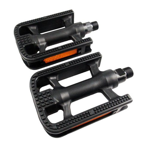 쌍 산악 자전거 페달 스포츠 사이클링 MTB 도로 플랫폼 9/16inch, 검정, 122x75x27mm, 플라스틱