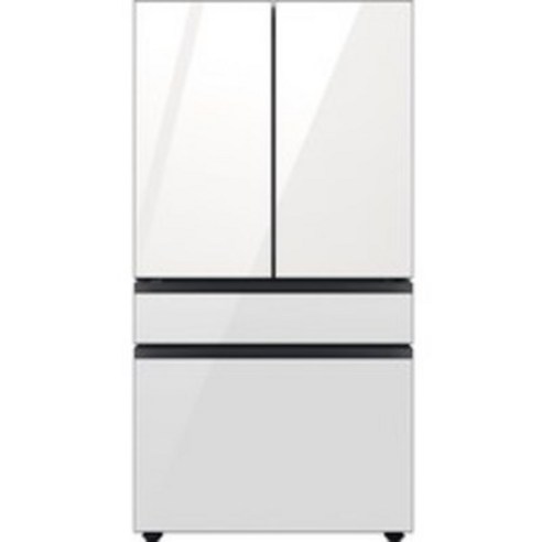 삼성전자 비스포크 4도어 정수기 냉장고 방문설치, 클린 화이트, RF75CB821312
