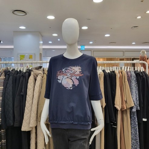 올리비아하슬러 메탈로고블라우스형티셔츠104ny