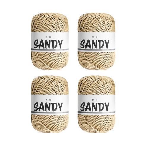 울클럽 샌디 뜨개실 50g 4볼 (총 200g), 13 베이지