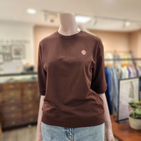 BCBG 비씨비지 여름24 BC칠부 맨투맨티셔츠 B4B3X404