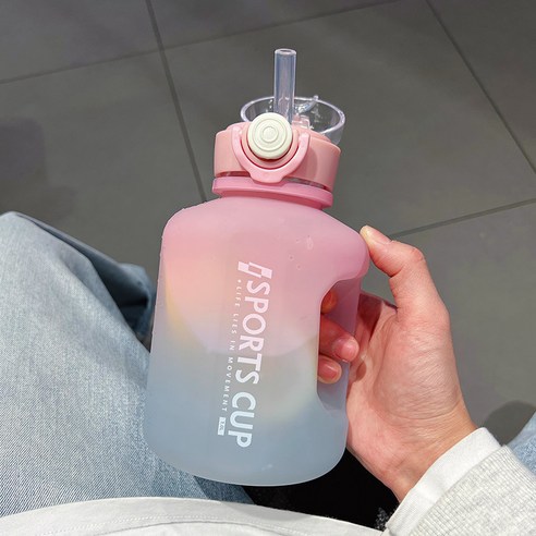 【휴대용 물병】물병 대용량 물 컵, 색깔2