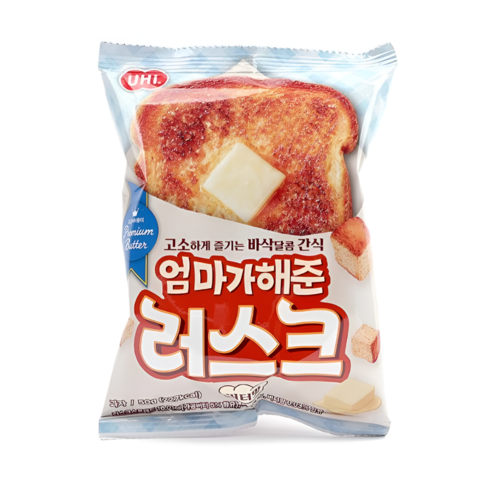 엄마가 해준 러스크 버터맛 달콤한 한입 식빵 간식