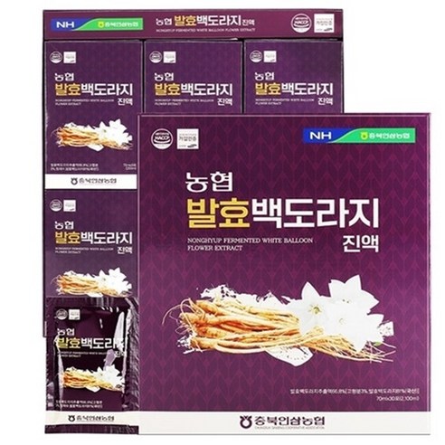 총60포 70ml2박스 충북인삼농협 발효 백도라지진액, 2개, 2100ml 장생도라지진주 Best Top5