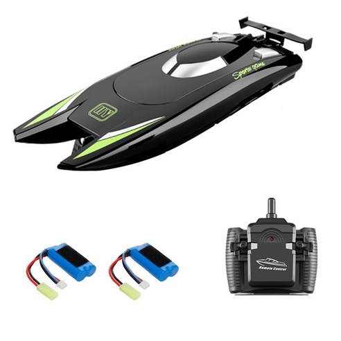 GoolRC 805 2.4Ghz 수영장용 방수 장난감 RC 모터보트, 블랙/세트2