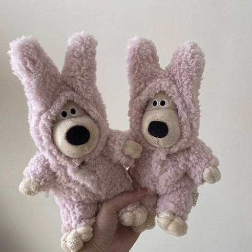 사랑스러운 핑크토끼 인형옷