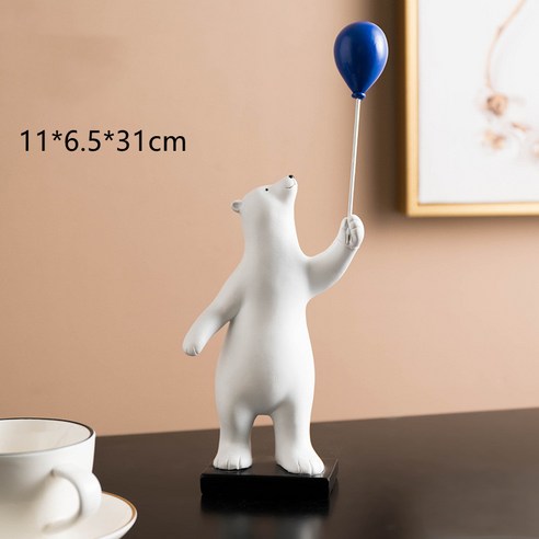 풍선 곰 장식품 거실 장식, D