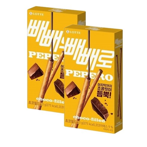 빼빼로 초코 필드, 53g, 2개 - 빼빼로/막대과자 | 쿠팡