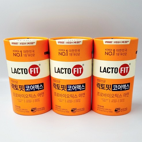 종근당 락토핏 생유산균 코어, 120g, 3개