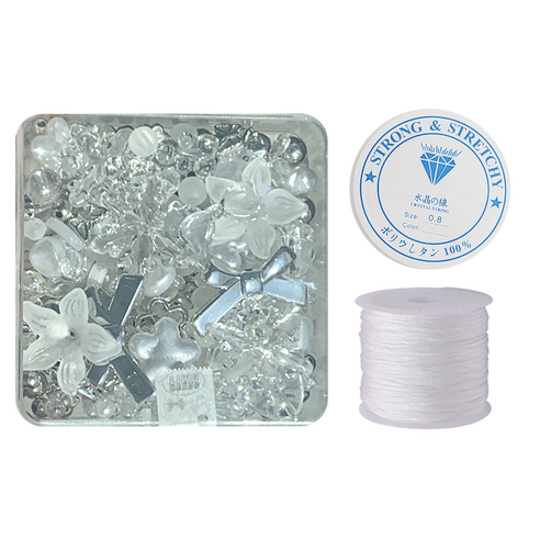 나만의 개성을 담아, 비즈 팔찌 스트랩 만들기 키트: 매듭 키링부터 목걸이까지, 무한한 창작의 즐거움! 비즈