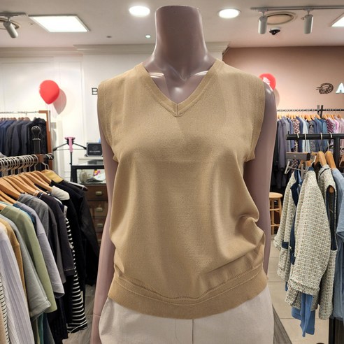BCBG T 물결 V넥 슬리브리 _ B2B3K375