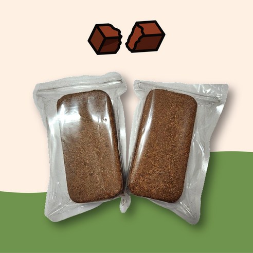 압축 벽돌 블럭 코코피트 분갈이흙 달팽이 도둑게 바닥재 매트, 1개, 8L