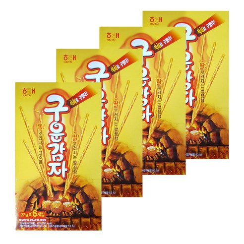해태제과 구운감자 6개입 기획(27gx6개) 묶음행사, 4개, 162g