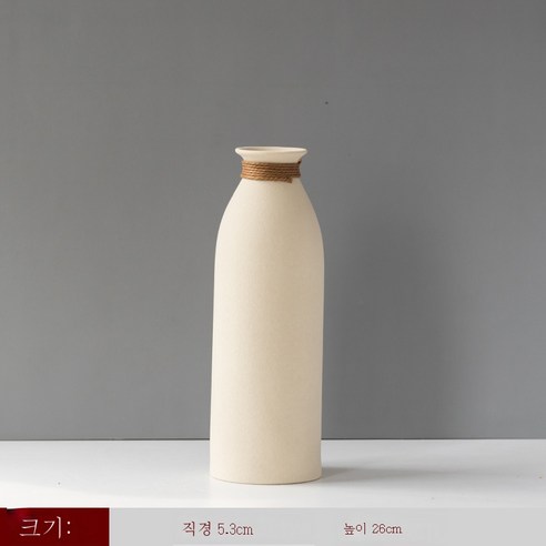 DFMEI 크리 에이 티브 거친 도자기 말린 꽃병 장식품 간단한 홈 거실 식탁 플러그 floriculture 현대 장식품 홈 가구 꽃 도자기, Cyn-황 디 [C], {"패션의류/잡화 사이즈":"DFMEI"}