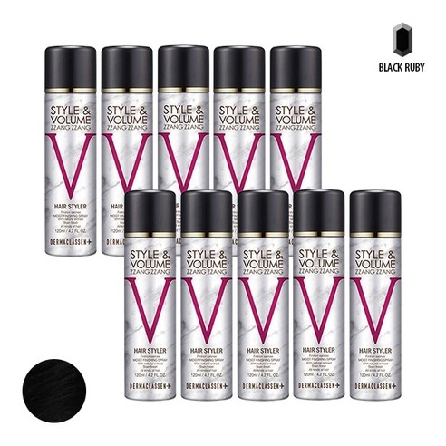 기타 (뷰티) 더마클라센 스타일앤 볼륨짱짱 흑채 스프레이 블랙 120ml, 단품, 10개