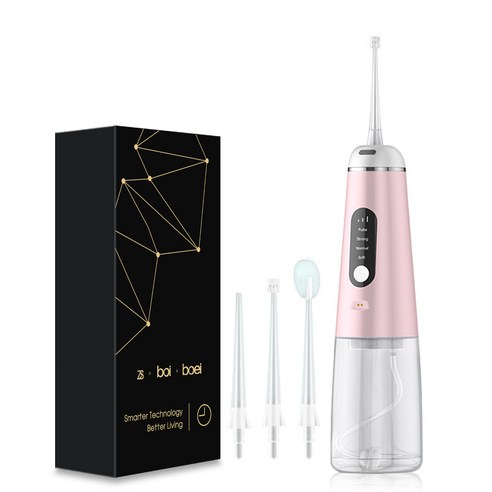 BOI 휴대용 5개의 형태 350ml 고용량 USB 재충전용 전기 Waterpulse 구강 세정기 방수 워터 플로서 덴탈 제트 A7C201-1, A7C203-1