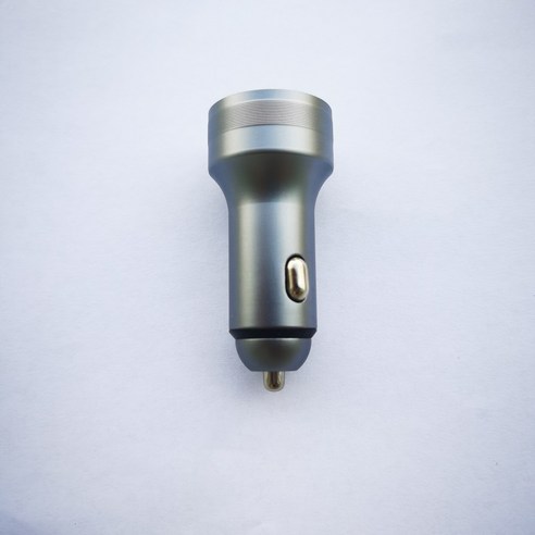 자동차 충전기 플래시 충전 자동차 충전 디지털 디스플레이 슈퍼 빠른 충전 듀얼 USB PD20W QC3.0, 실버 그레이