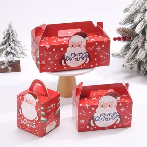 크리스마스 머핀 상자 투명창 컵케이크 선물상자