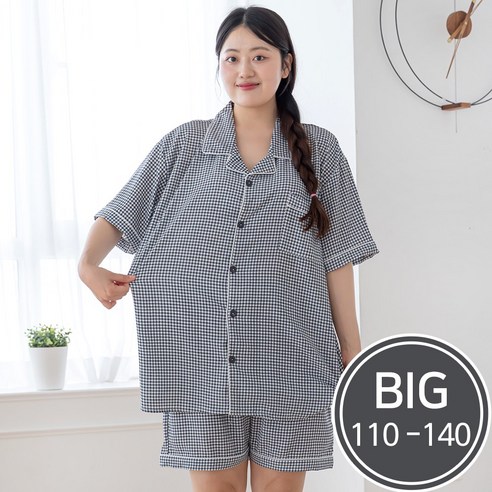 "내일 아침, 꿀잠 잔 듯 상쾌하게!" 빅사이즈 아사체크 잠옷의 마법 빅사이즈파자마