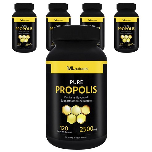 마이라이프내추럴스 퓨어 프로폴리스 2500mg 베지터블 캡슐, 5개, 120정