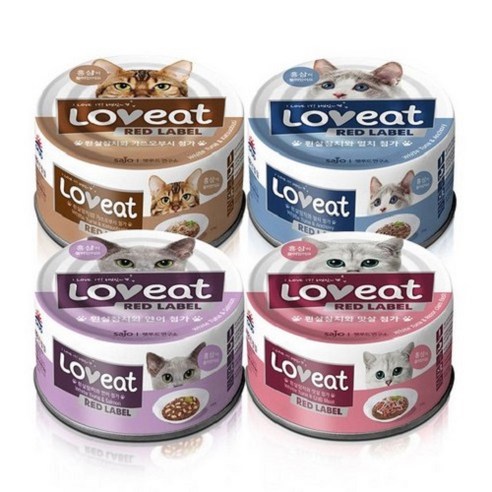 테비토퍼 리첼팡팡 고양이간식 참치 10g, 참치맛, 100개 고양이 간식 15 사조 러브잇 레드라벨 160g 24개입 고양이캔, 콤보(4종 6개씩), 24개