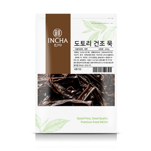 인차 도토리묵 말랭이 200g, 2개