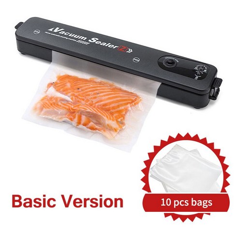 진공 식품 실러 포장 기계 220V 가정용 필름 포장기, basicmachine10bags_EU 플러그