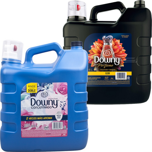 다우니 섬유유연제 아로마플로럴 8.5L+퍼퓸 글로우 8L, 1세트