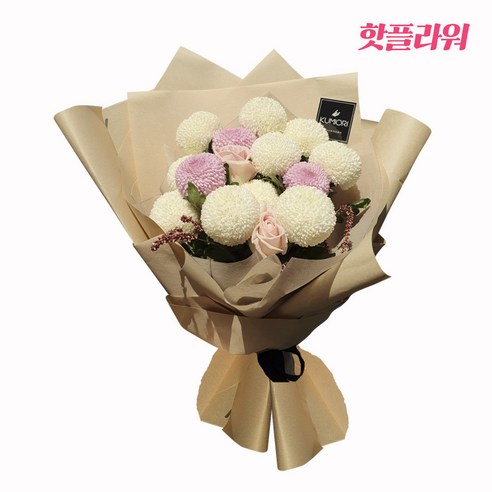 자연의 감성을 선사하는 화려한 국화와 우아한 백합의 조화