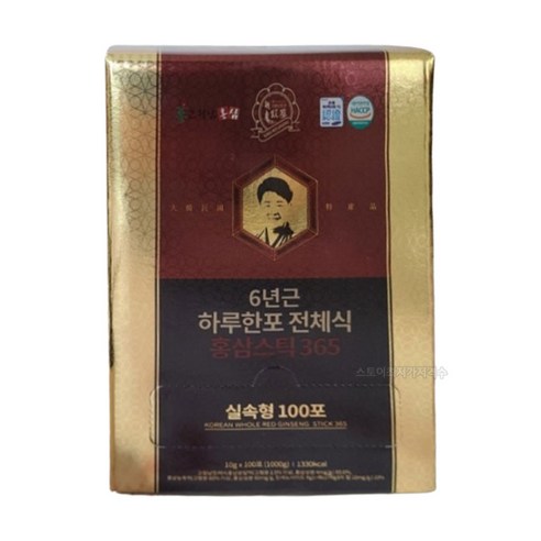 고철남홍삼 짜먹는 6년근 하루한포 전체식 홍삼스틱365 + 쇼핑백, 1kg, 1개