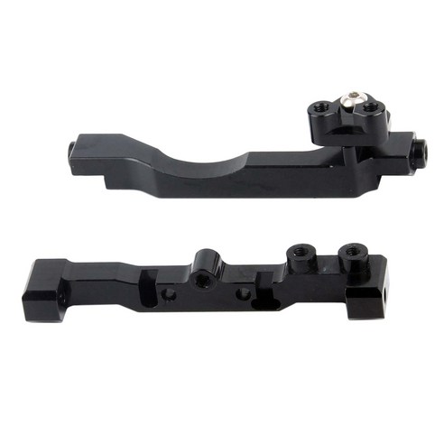 Xzante 서보 마운트 CNC 가공 알루미늄 프레임 레일 브레이스 브래킷 용 RC 자동차 축 SCX10 III SCX10.3 AXI03007, 1개, 검은 색