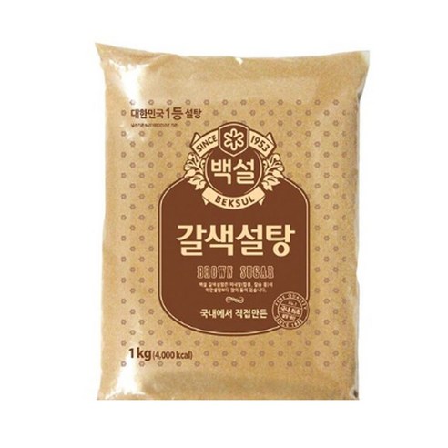 백설 갈색설탕, 1kg, 16개