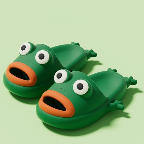 귀여움과 편안함이 한데! ANYOU 캐릭터 개구리 슬리퍼