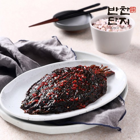 반찬단지 깻잎무침 밑반찬 반찬, 1kg, 1개