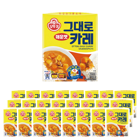 오뚜기 그대로카레 매운맛 200g, 48개