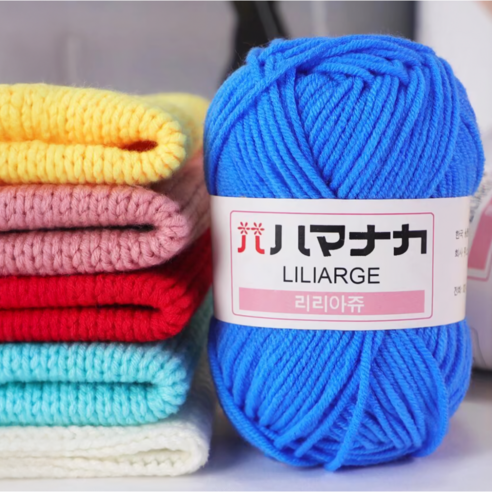 리리아쥬 15색 세트로 시작하는 뜨개질의 즐거움