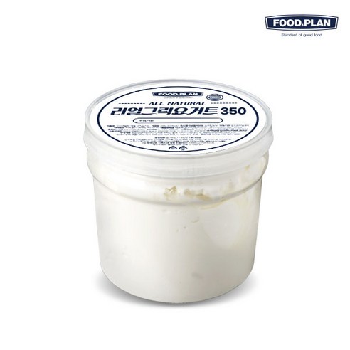 [푸드앤플랜] 리얼 그릭요거트(플레인) 350g, 1개