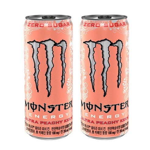 오늘쇼핑/몬스터 에너지 울트라 피치 킨 Monster Ultra Peachy Keen, 24개, 355ml