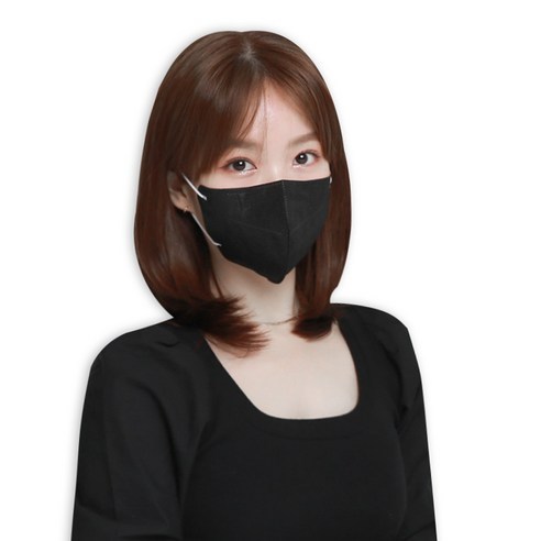 피앤씨보건용마스크(KF94)(대형), 25매, 검정색 - 대형