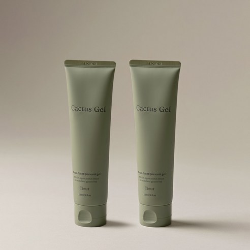 티읕 저자극 선인장 수용성 마사지젤, 2개, 120ml