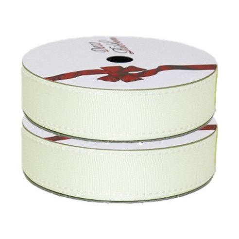 금비 골직스티치 리본(15mm*45m) 2P, #01 크림 2P