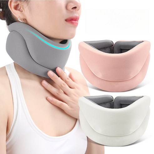자세명가 63g 폭신폭신 깃털 목보호대 H60, 그레이, 1개