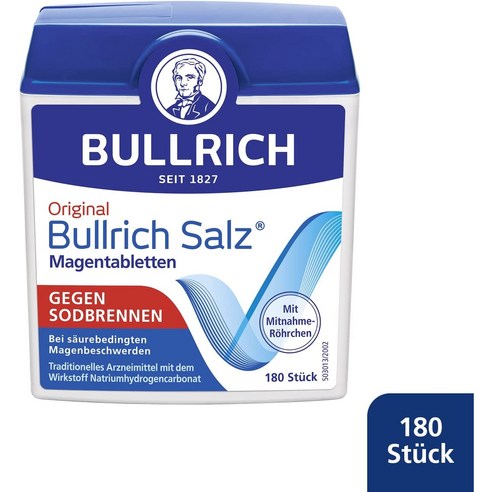 Bullrich Salz 불리히 소금 정제 독일 내수용, 180정, 1개, 180정