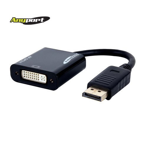 애니포트 DP to DVI Converter 컨버터 케이블, AP-DPDVI