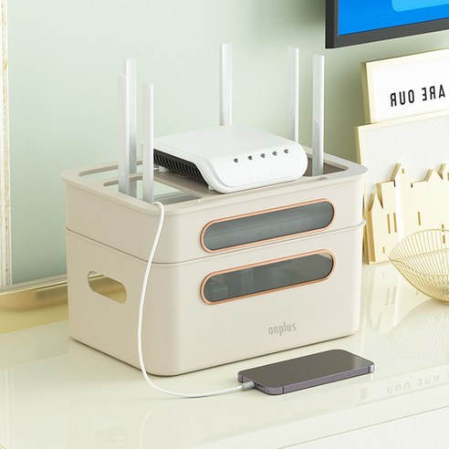 정리의 새 기준을 제시하는 앙플러스 셋탑박스 정리함