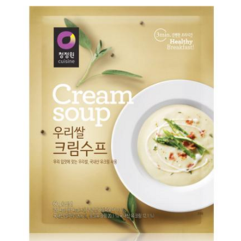 청정원 우리쌀 크림수프 60g, 1개